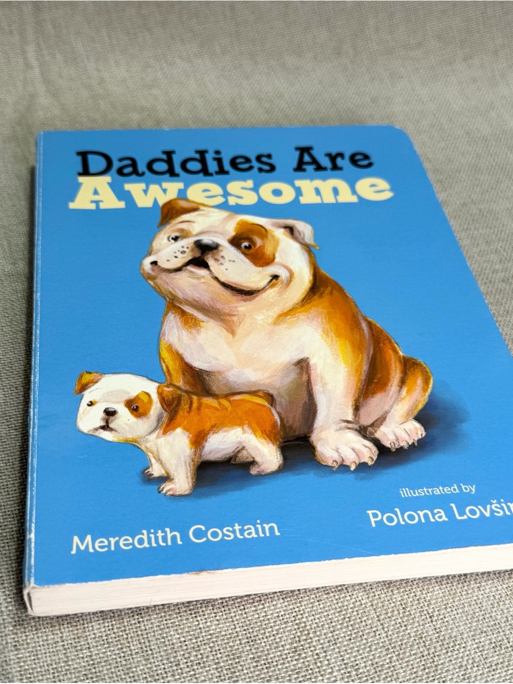 'Daddies Are Awesome' Dog Board Book - Meredith Costain